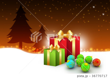 New year gift box with bubbles New year gift box with bubbles 36770717
