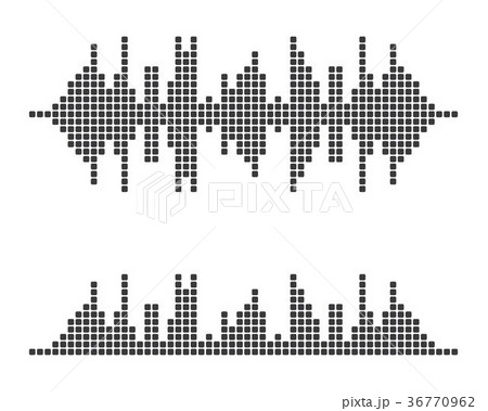 music sound waves vector icon illustration 36770962