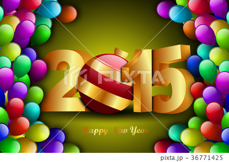 Happy New Year 2015 celebration concept 36771425