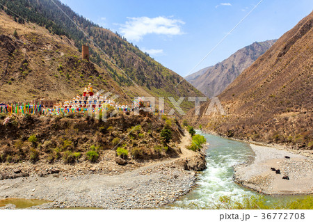 Chinese temple or pagoda tibet style 36772708