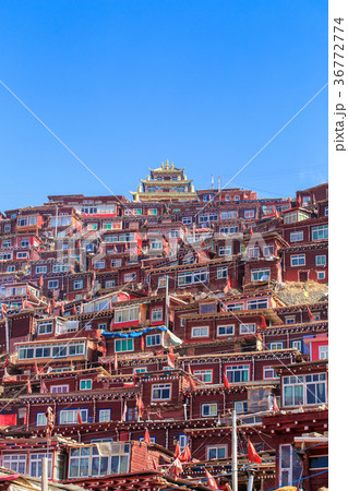 Top view monastery at Larung gar Top view monastery at Larung gar 36772774