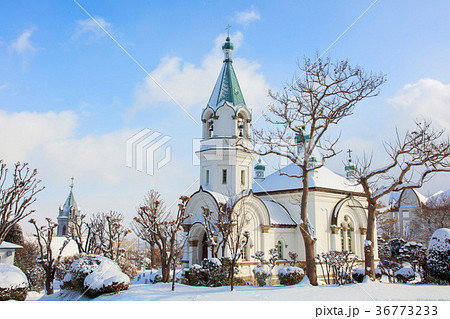 函館冬のハリストス正教会02 36773233