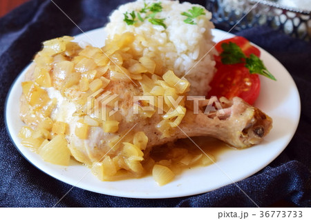 Chicken Yassa with onion sauce African comfortfood Chicken Yassa with onion sauce African comfortfood 36773733