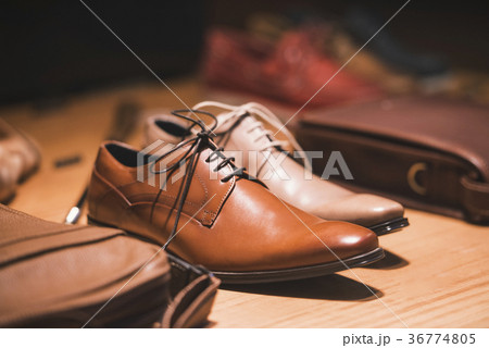 Man fancy shoes in a store in Paris 36774805