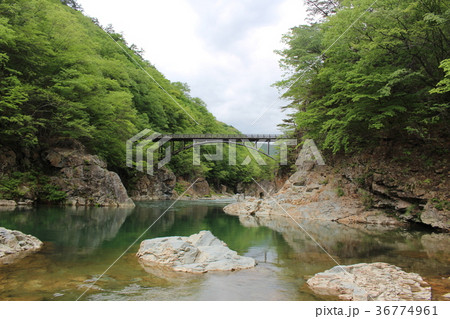 龍王峡・白龍峡の虹見の橋 36774961