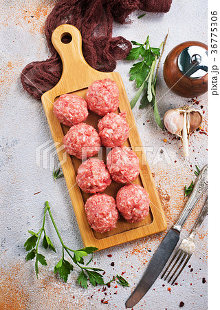 raw meatballs 36775306