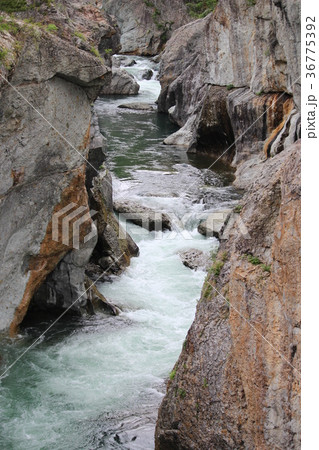 龍王峡・むささび橋から望む青龍峡 36775392