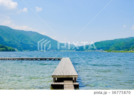 春・新緑の木崎湖 春・新緑の木崎湖 36775870