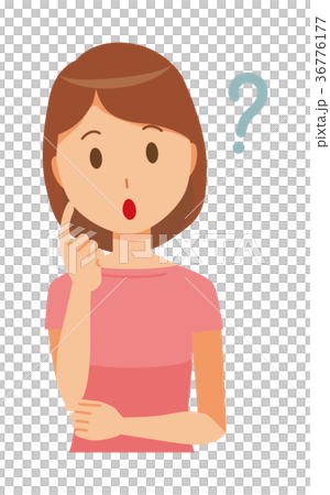 穿著短袖衣服的媽媽在想 穿著短袖衣服的媽媽在想 36776177