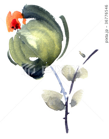 Watercolor flower card Watercolor flower card 36776546
