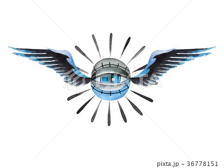 Watercolor winged all-seeing eye Watercolor winged all-seeing eye 36778151