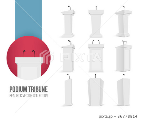 Creative vector illustration of podium tribune 36778814