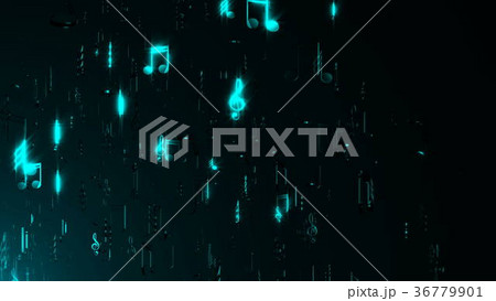 Abstract background with musical notes Abstract background with musical notes 36779901