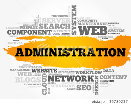 Administration word cloud Administration word cloud 36780237