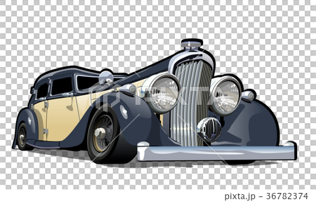 Cartoon retro car 36782374
