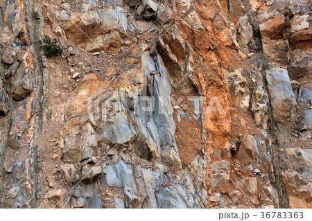 Rock layers - a colorful formations  36783363