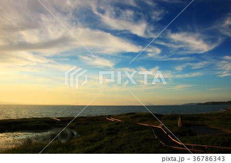 浜勇知園地からの夕焼け 浜勇知園地からの夕焼け 36786343