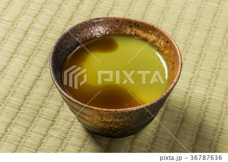 抹茶ぷりん　Green tea pudding Sweet taste of Japan 36787636