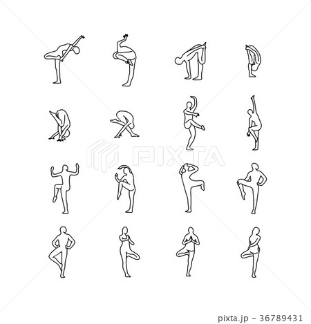 Yoga Drawing Stock Illustrations – 75,743 Yoga Drawing Stock