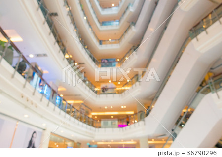 Abstract interior blurred in department store 36790296
