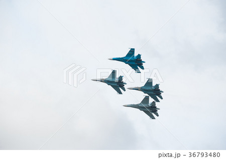 Flight group Falcons of Russia on Su-27 36793480
