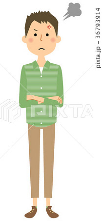 若い男性　パパ　怒る 36793914