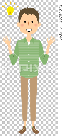 Young man dad flash 36794072