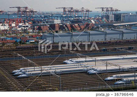 大井車両基地に留置中の新幹線車両 36796646