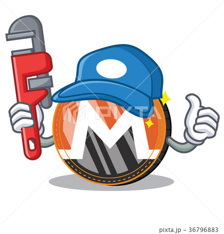 Plumber Monero coin character cartoon Plumber Monero coin character cartoon 36796883