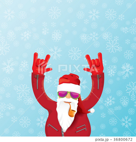 vector DJ santa claus with smoking pipe, santa vector DJ santa claus with smoking pipe, santa 36800672