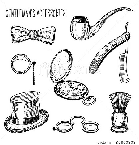 gentleman accessories. hipster or businessman 36800808