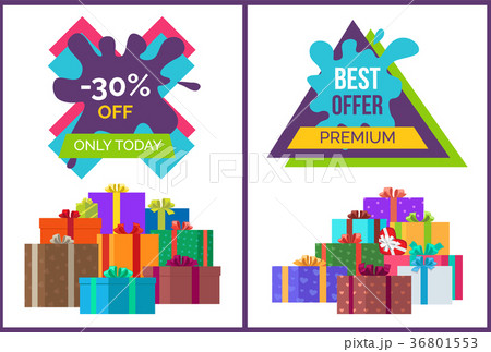 Only Today 30 Off Best Premium Offer Discountsのイラスト素材