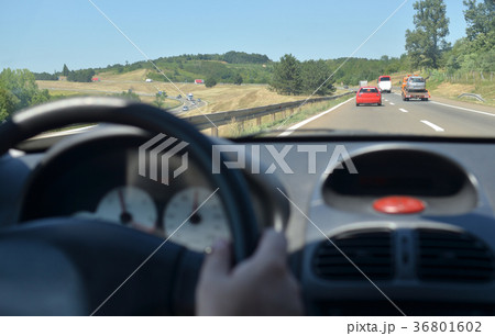 Car in a traffic jam Car in a traffic jam 36801602
