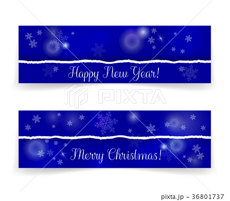 Merry Christmas and Happy New Year banners Merry Christmas and Happy New Year banners 36801737