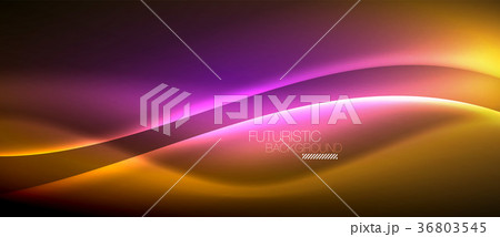 Neon glowing wave, magic energy and light motion Neon glowing wave, magic energy and light motion 36803545