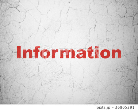 Data concept: Information on wall background 36805291
