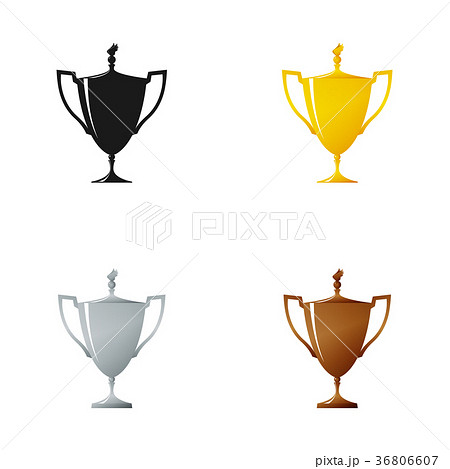 Set of Cups on a White Background 36806607
