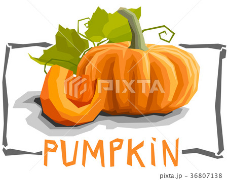 Vector simple illustration of pumpkin. 36807138