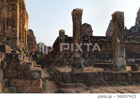 Walls of the The Pre Rup temple in Cambodia Walls of the The Pre Rup temple in Cambodia 36807425