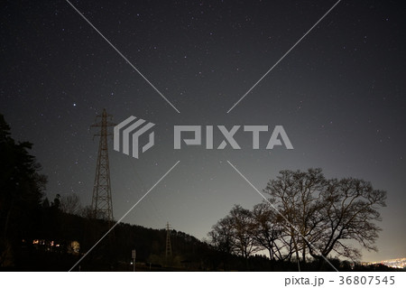 あづみ野池田クラフトパーク　星空と夜景 36807545