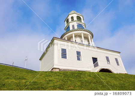 Canada, Nova Scotia, Halifax, Low angle view of Town Clock 36809073