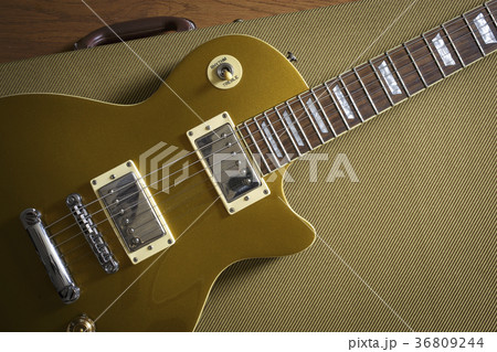 Gibson Les Paul lying on guitar case Gibson Les Paul lying on guitar case 36809244