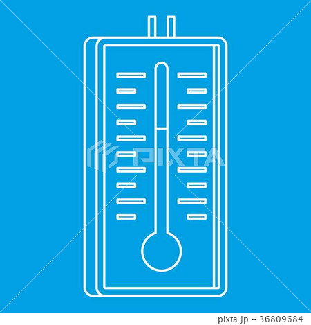 Thermometer icon, outline style 36809684