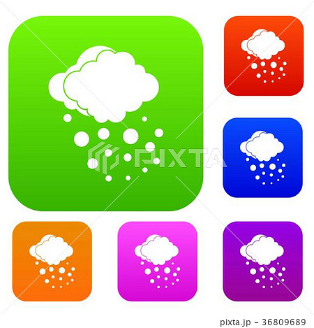 Cloud with hail set collection 36809689