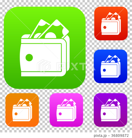 Wallet with cash set collection Wallet with cash set collection 36809872