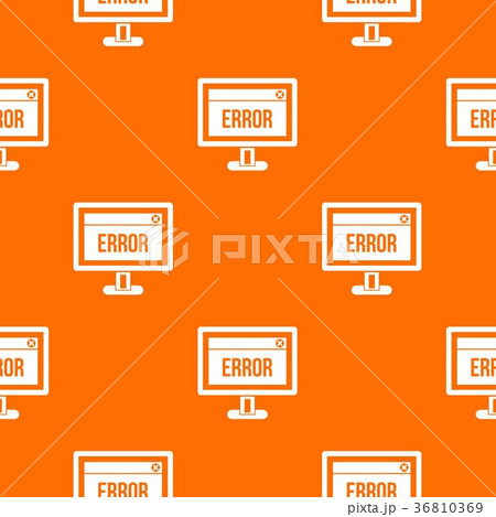 Error sign on a computer monitor pattern seamless Error sign on a computer monitor pattern seamless 36810369