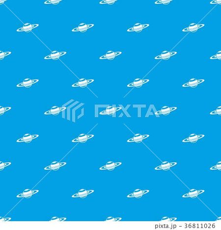 Saturn rings pattern seamless blue Saturn rings pattern seamless blue 36811026