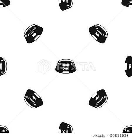 Bowl for animal pattern seamless black 36811633