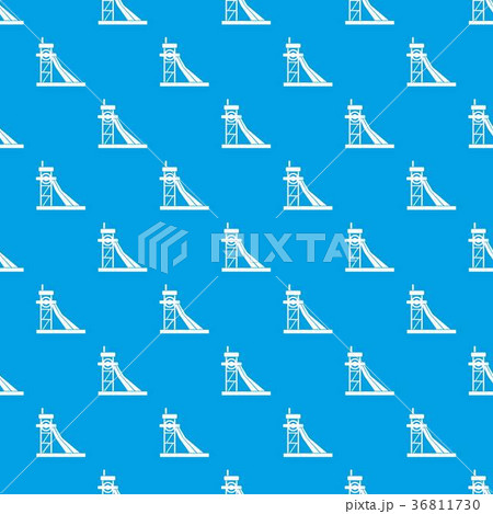 Equipment for washing rocks pattern seamless blue 36811730