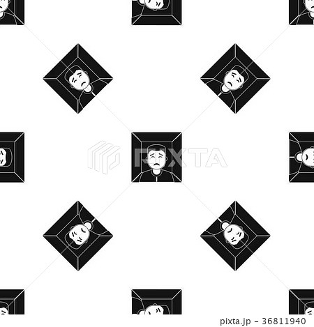 Man pattern seamless black Man pattern seamless black 36811940